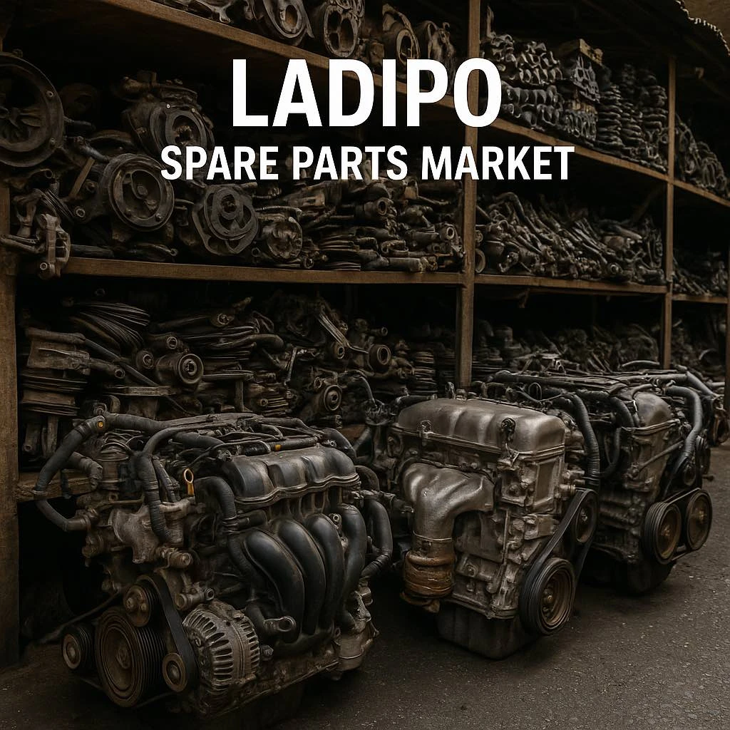 Ladipo Lagos auto spare parts and engines market